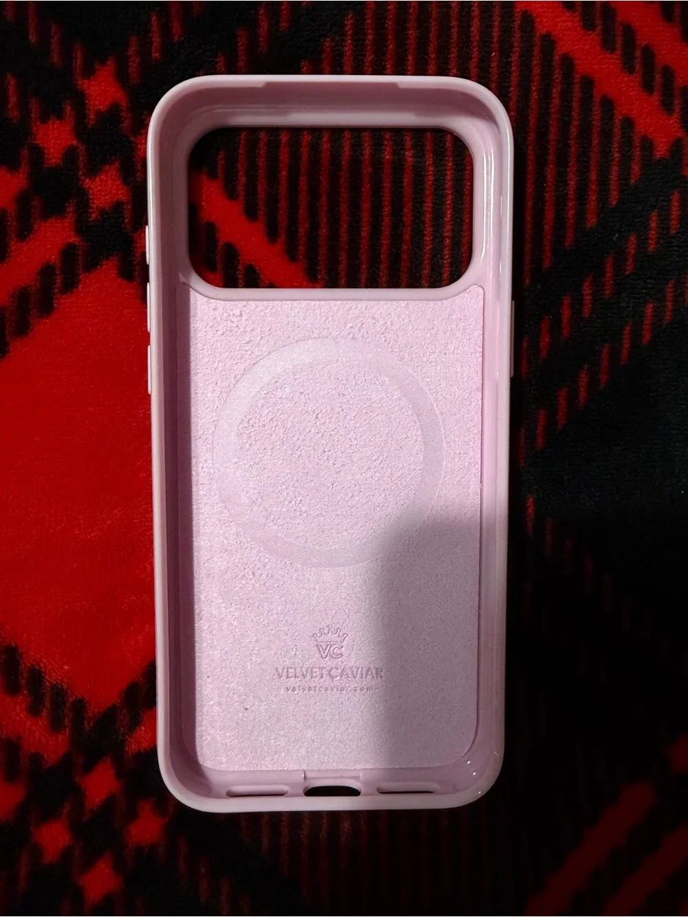 Velvet Caviar Pink Polka Dot MagSafe Phone Case- 17 Pro Max